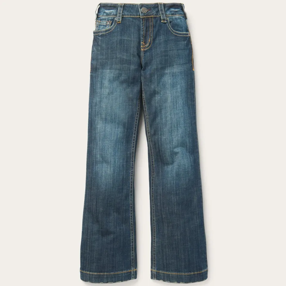 Stetson 214 City Trouser Jeans In Medium Wash Blue