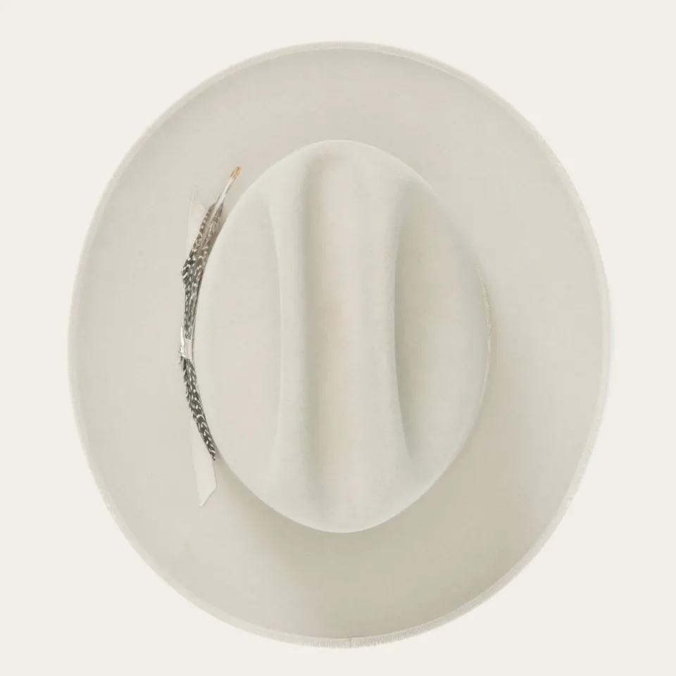 Discount Stetson 1865 Distressed Open Road Royal Deluxe Silverbelly