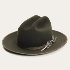 Stetson 1865 Distressed Open Road Royal Deluxe Silverbelly