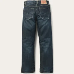Outlet Stetson 1312 Fit Jeans With a Pieced Back Pocket Blue