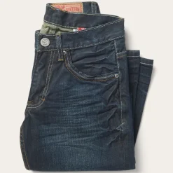 Outlet Stetson 1312 Fit Jeans With a Pieced Back Pocket Blue