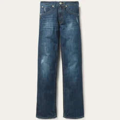 Stetson 1312 Fit Jeans With Back Pocket Detail Blue