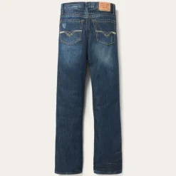 Stetson 1312 Fit Jeans With Back Pocket Detail Blue