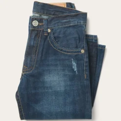 Stetson 1312 Fit Jeans With Back Pocket Detail Blue