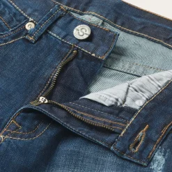 Stetson 1312 Fit Jeans With Back Pocket Detail Blue