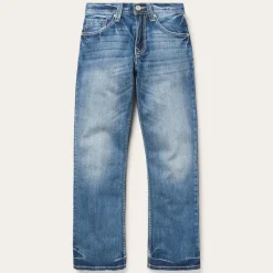 Discount Stetson 1312 Fit Light Wash Jeans Blue
