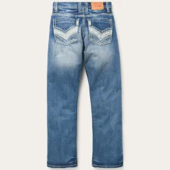 Discount Stetson 1312 Fit Light Wash Jeans Blue
