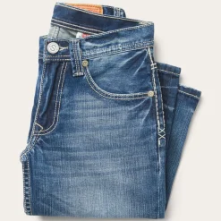 Discount Stetson 1312 Fit Light Wash Jeans Blue