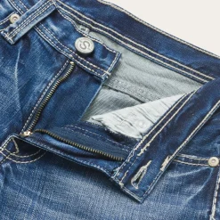 Discount Stetson 1312 Fit Light Wash Jeans Blue