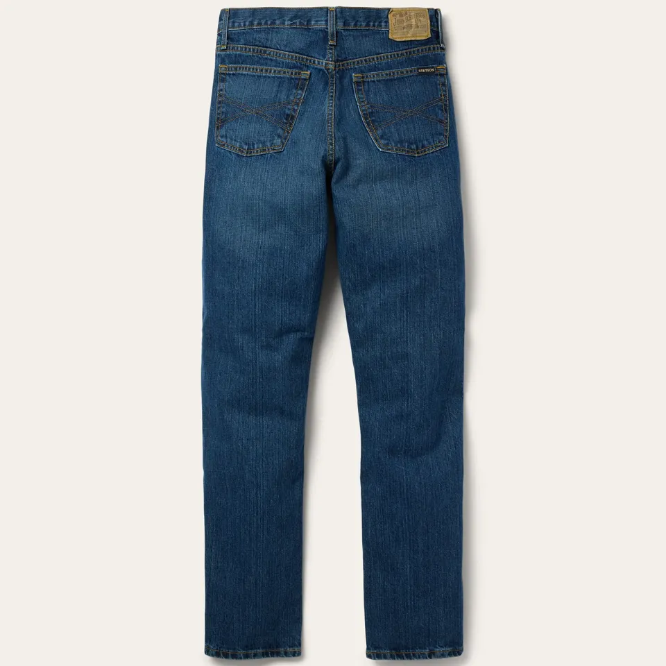 Clearance Stetson 1520 Fit Standard Straight Leg Jean Blue