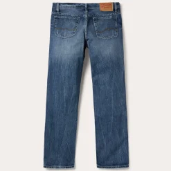 Best Stetson 1520 Fit Standard Straight Leg Jean Blue