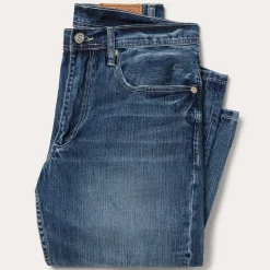 Best Stetson 1520 Fit Standard Straight Leg Jean Blue