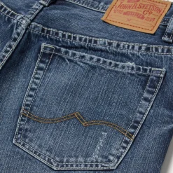 Best Stetson 1520 Fit Standard Straight Leg Jean Blue