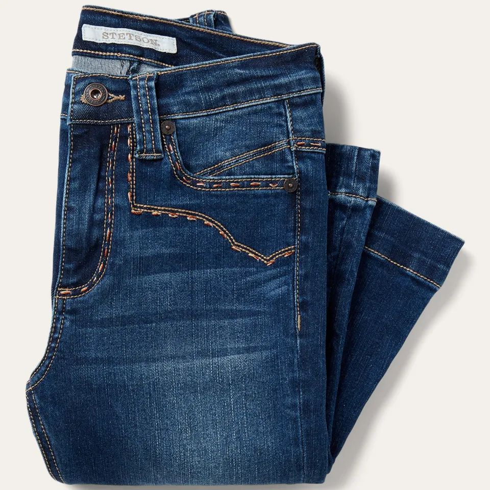 Clearance Stetson 921 High Rise Flare Jeans Blue