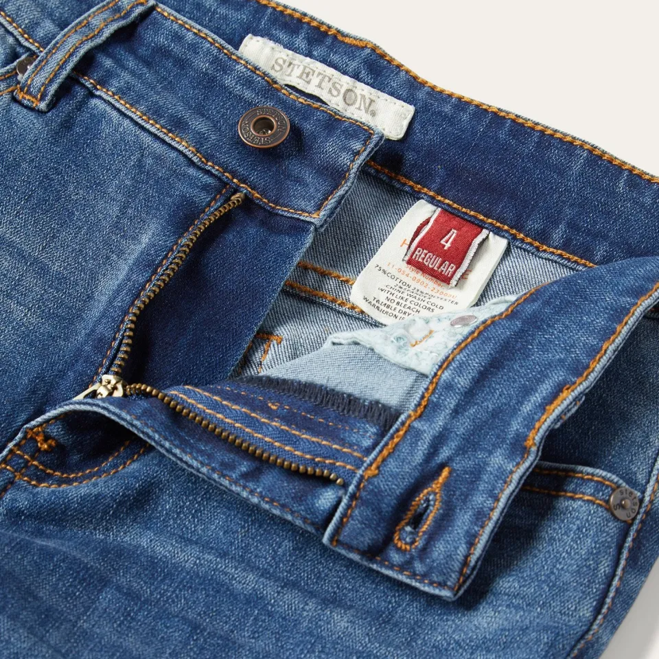 Hot Stetson 902 High Waist Skinny Fit Jeans Blue