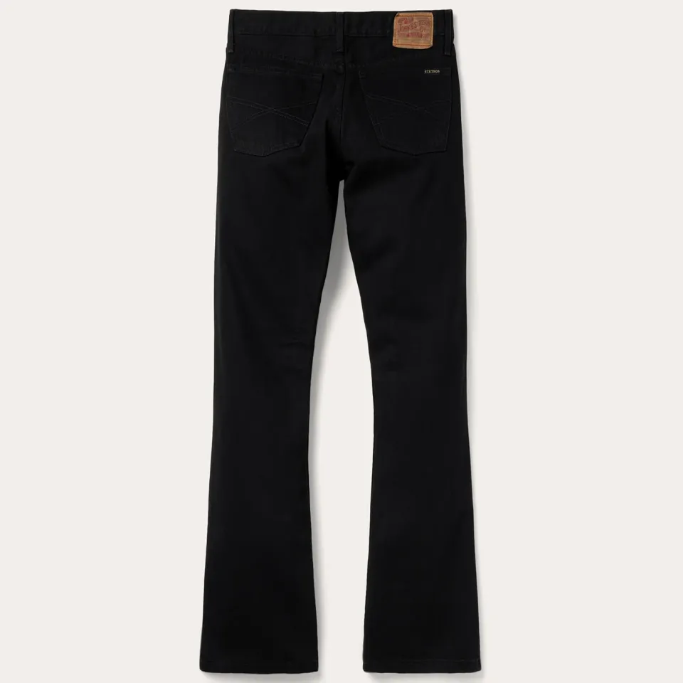 Outlet Stetson 1120 Slim Fit Standard Straight Leg Jean Black