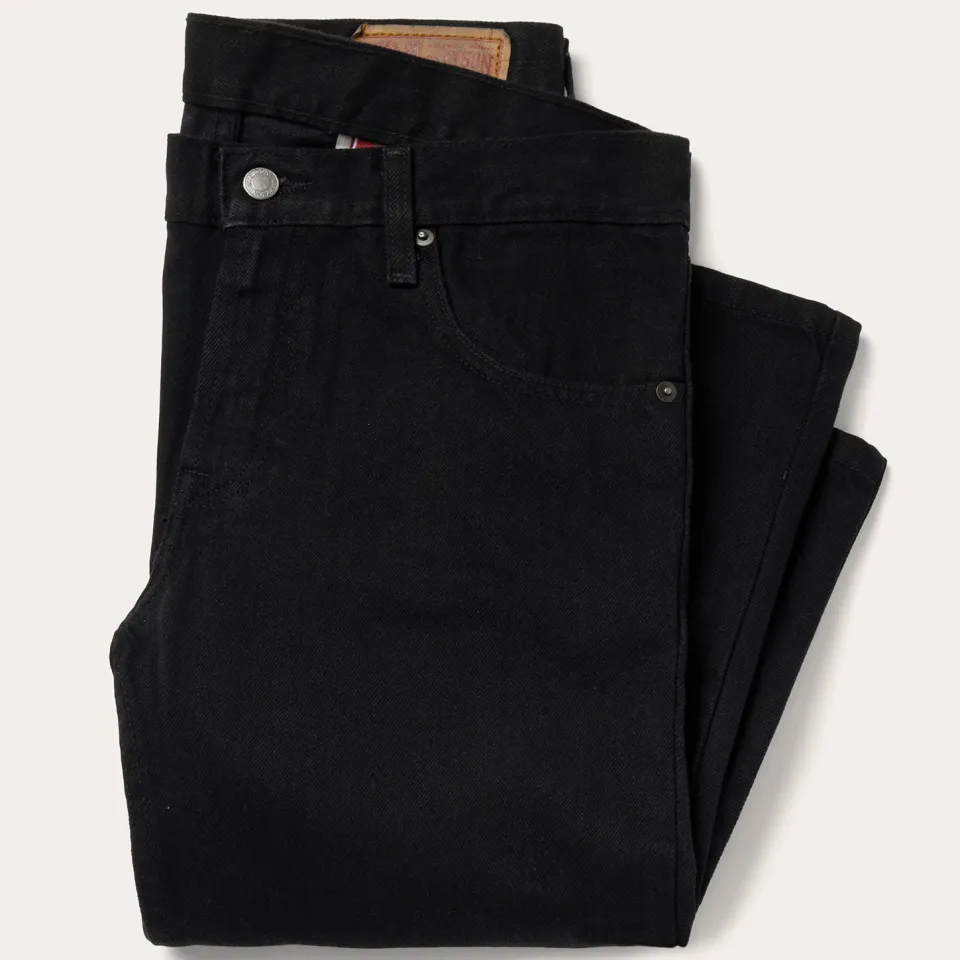 Outlet Stetson 1120 Slim Fit Standard Straight Leg Jean Black
