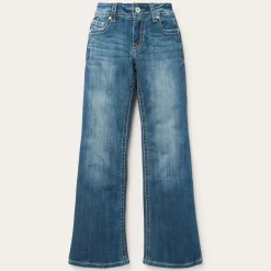 Stetson 214 Trouser Fit Jean With Deco Back Pocket Blue