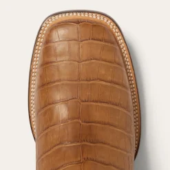 Best Stetson Aces Alligator Boots Brown
