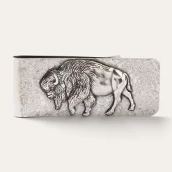 Sale Stetson American Buffalo Money Clip Sterling Silver