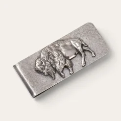 Sale Stetson American Buffalo Money Clip Sterling Silver