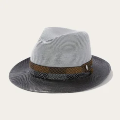 Outlet Stetson Andover Milan Fedora Grey Black