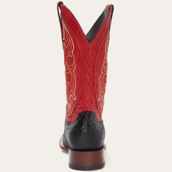 Stetson Arlington Teju Red Matte Cowboy Boot Black