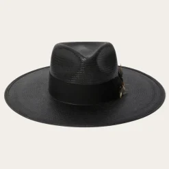Stetson Atacama Straw Fedora Black
