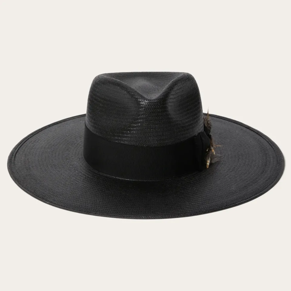 Stetson Atacama Straw Fedora Black