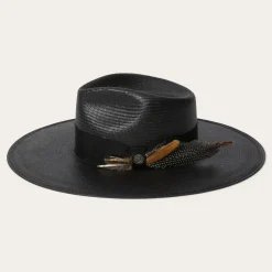 Stetson Atacama Straw Fedora Black