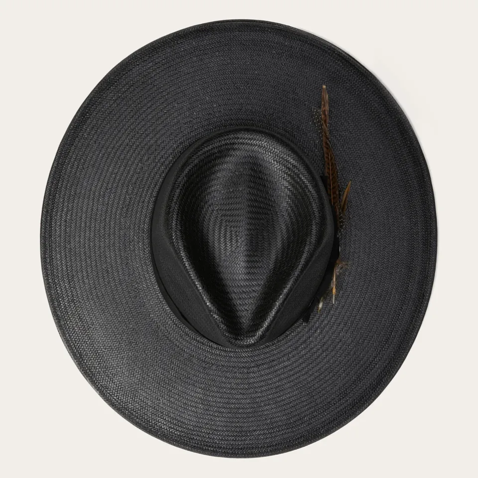 Stetson Atacama Straw Fedora Black