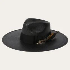 Best Stetson Atacama Straw Fedora Black