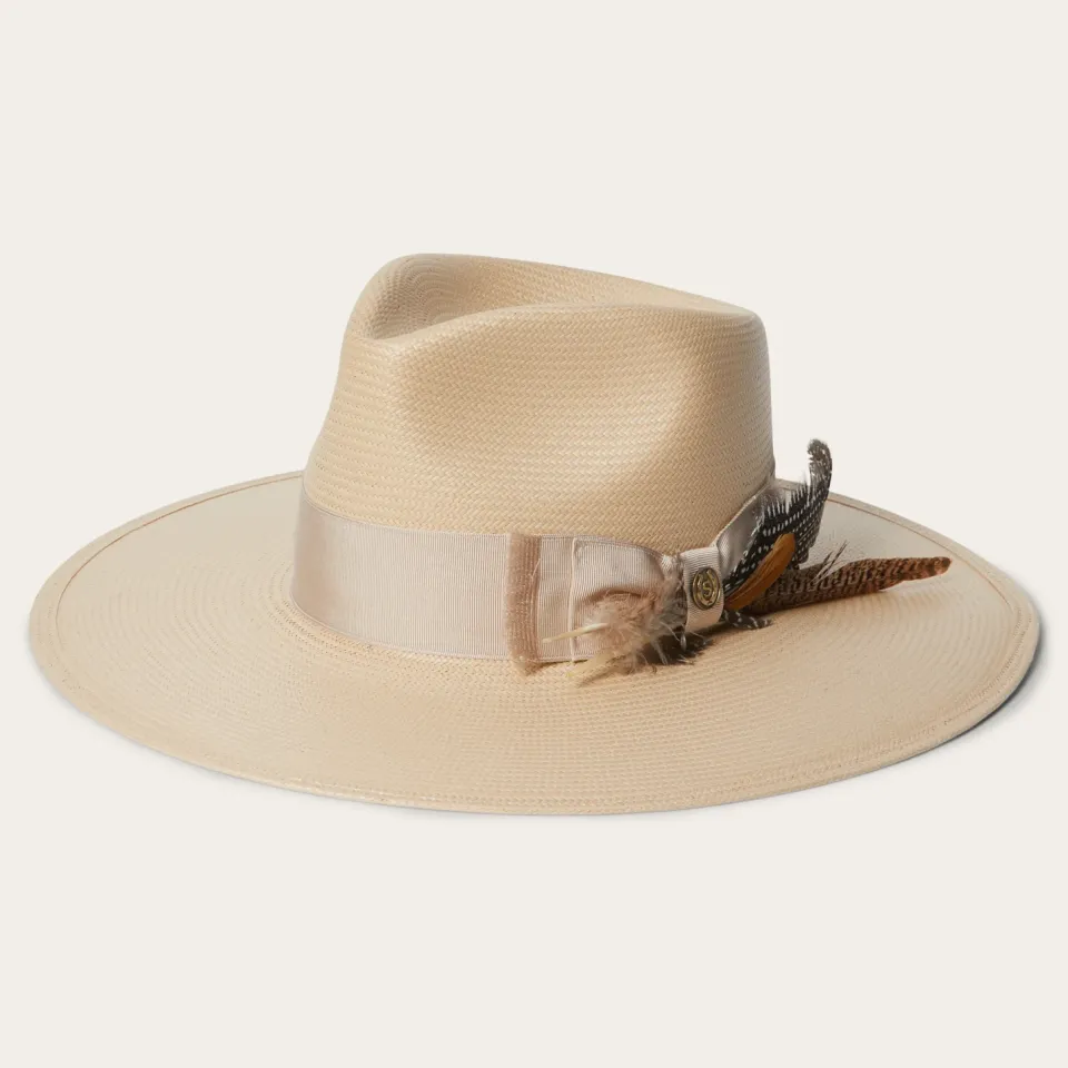 Hot Stetson Atacama Straw Fedora Black