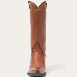 Sale Stetson Austin Burnished Leather Snip Toe Boot Cognac