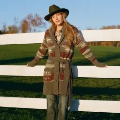 Discount Stetson Aztec Belted Cardigan Multi