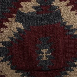 Clearance Stetson Aztec Duster Sweater Wine