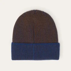 Stetson Beanie Merino Wool Brown/Blue
