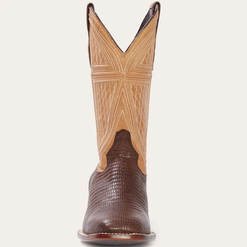 Stetson Beaumont Shark Cowboy Boot Brown