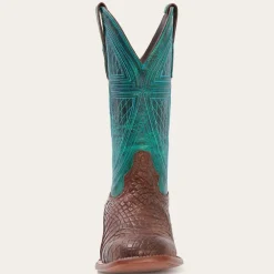 New Stetson Big Horn Tobacco Alligator Cowboy Boot Brown