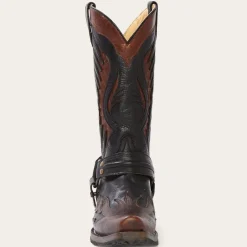 Discount Stetson Biker Outlaw Oiled Leather Cowboy Boot Brown