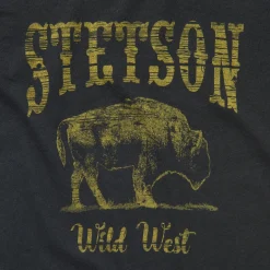 Hot Stetson Bison Graphic Tee Black