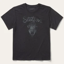 Outlet Stetson Bison Spirit Graphic Tee Black