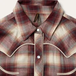 Best Stetson Black Cherry Plaid Shirt Dress Red