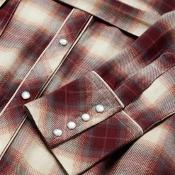 Best Stetson Black Cherry Plaid Shirt Dress Red