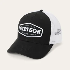 Outlet Stetson Core Patch Trucker Cap Black