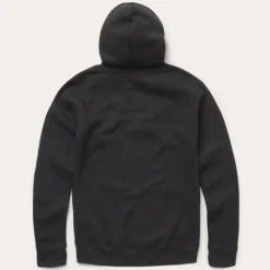 Clearance Stetson Desert Scene Fleece Knit Hooded Sweatshirt Black