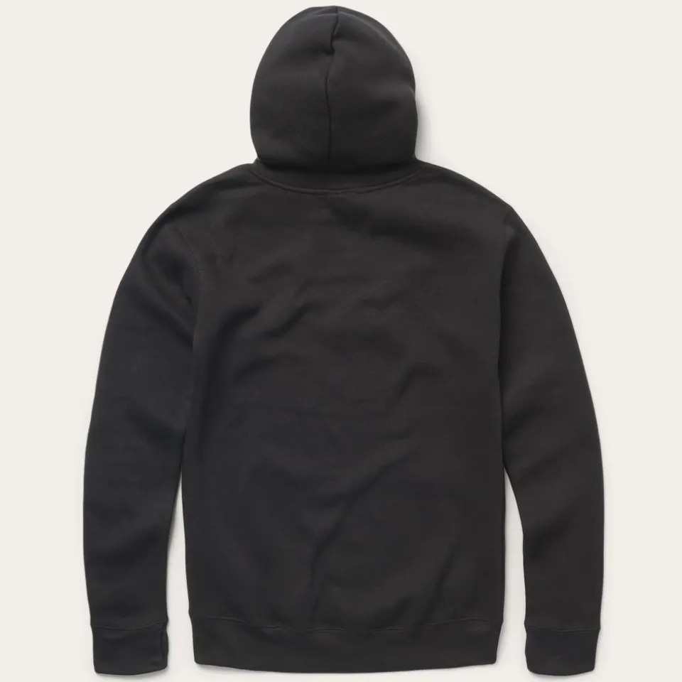 Clearance Stetson Desert Scene Fleece Knit Hooded Sweatshirt Black