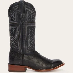 Best Stetson Falls Alligator Cowboy Boot Black