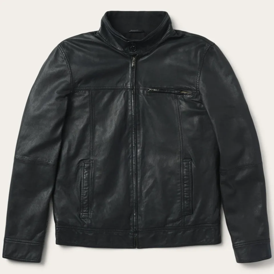 New Stetson Leather Jacket Black