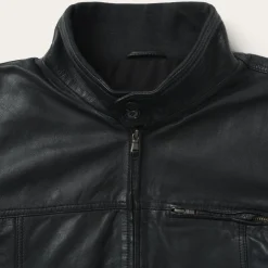 New Stetson Leather Jacket Black